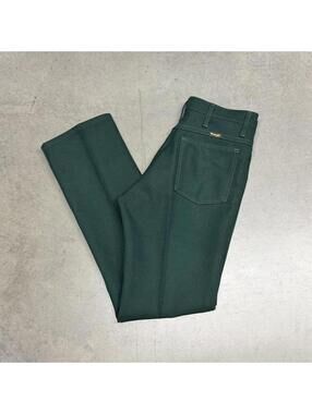 Vintage Wrangler Wrancher Pants Mens 32x32 Green Boot Cut Western Rodeo USA 80s